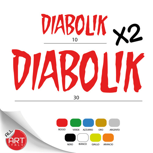 Adesivi diabolik replica - adesivi,